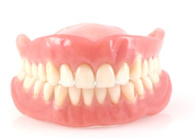 A full bottom and top denture.