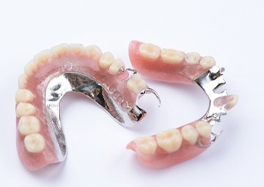 A pair of partial dentures in Granby.